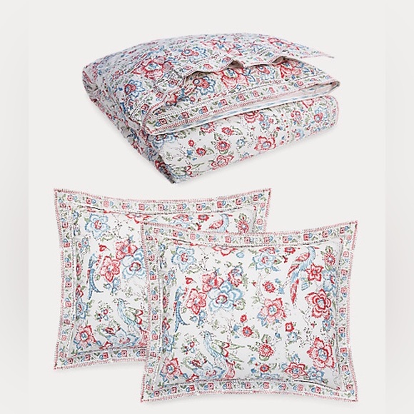 Bundle of Ralph Lauren Lucie bedding sheet set and duvet cover set 7 pieces set - Picture 6 of 12